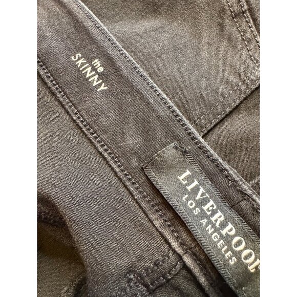 Liverpool The Skinny 12/31 Black Jeans Stretchy 5 Pocket High Rise NWOT - Picture 6 of 9